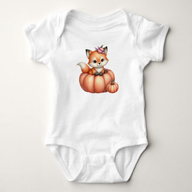 Body T-Shirt Baby shower d'automne (Devant)