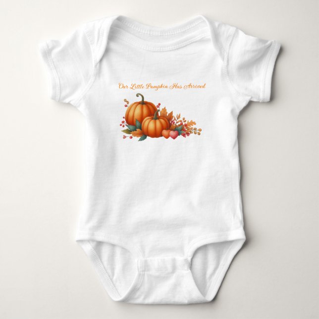 Body T-Shirt Baby shower d'automne (Devant)