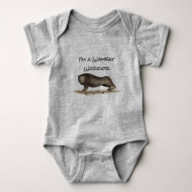 Body T-Shirt Baby Wombat Warrior (Devant)