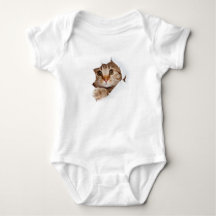 T-shirt bébé chaton mignonne - bébé personnalisé