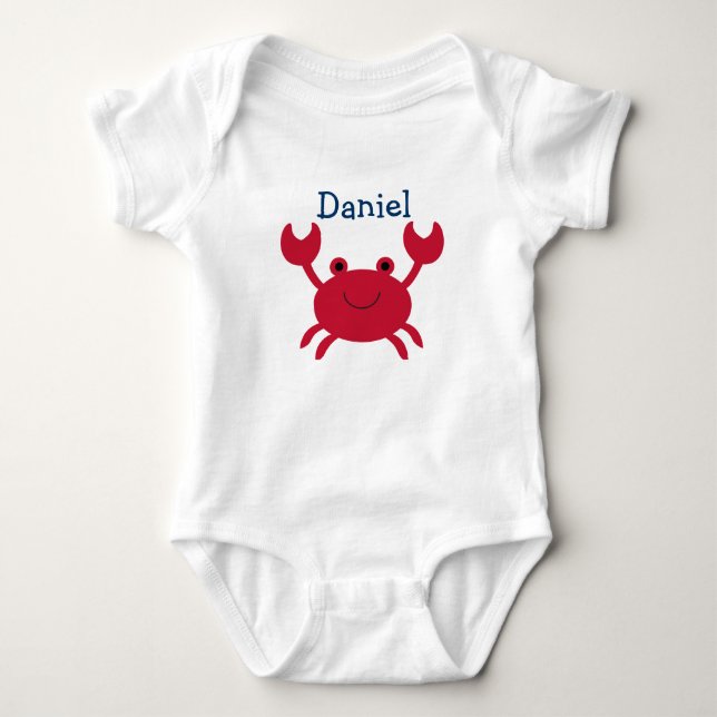 Body T-shirt bébé crabe bébé (Devant)
