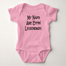 T-shirt bébé drôle Mes siestes sont carrément lége