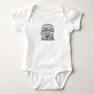 Body T-shirt bébé « J'aimerais mieux être à la maison à