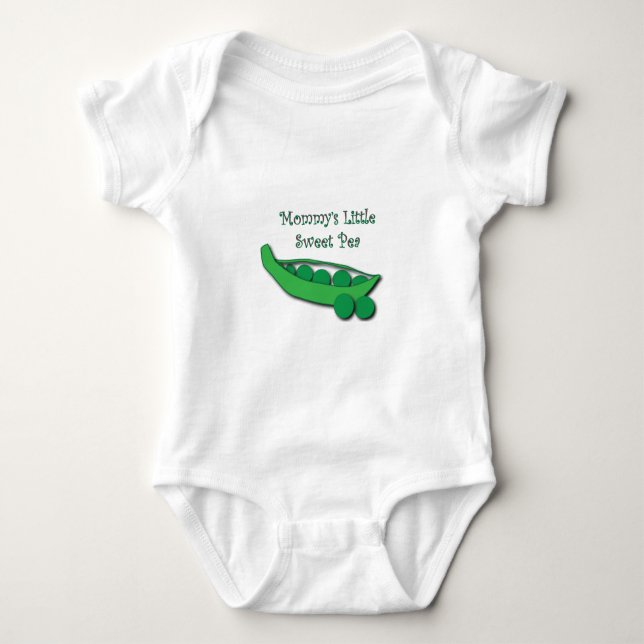 Body T-shirt bébé petit pois doux de maman (Devant)