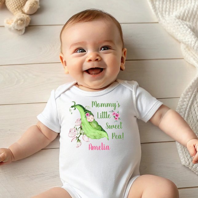 Body T-shirt bébé petit pois doux de maman ou Creeper (Mommy's Little Sweet Pea Baby T-Shirt or Creeper)