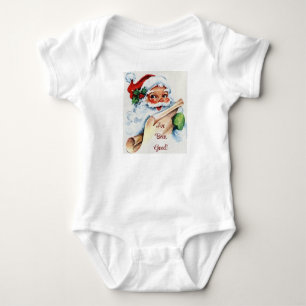 Body T-shirt bébé vintage Père Noël