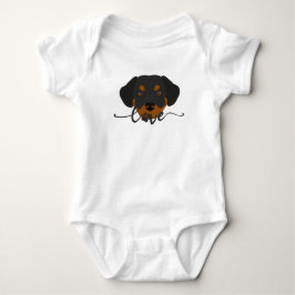 Body T-shirt Chien Bodysuit pour bébé
