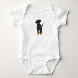 Body T-shirt Chien Bodysuit pour bébé