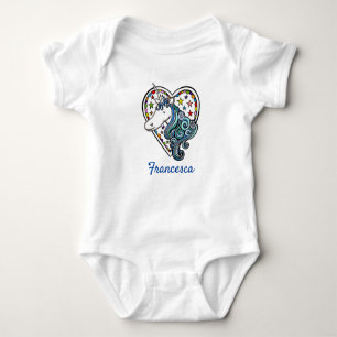 Body T-shirt Coeur Unicorne