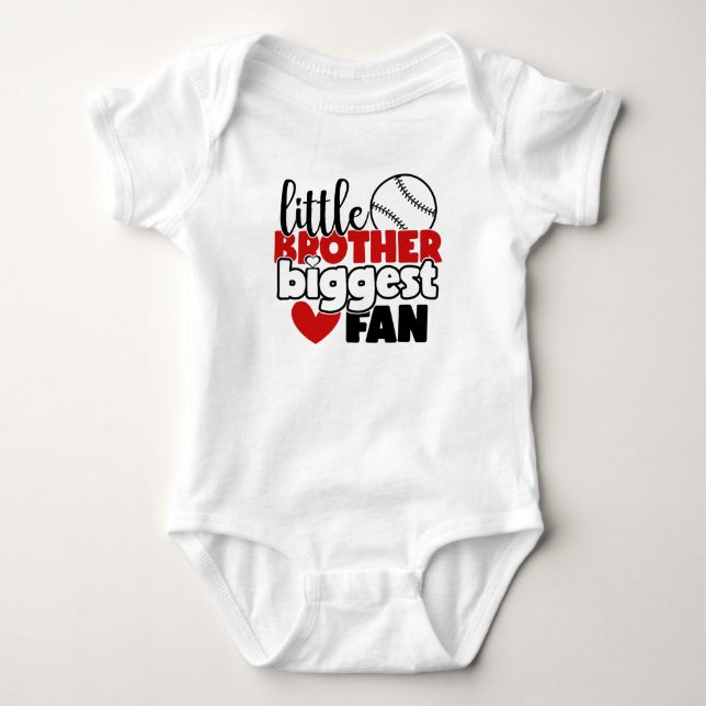 Body T-shirt Cool Baseball sports petit frère plus gran (Devant)