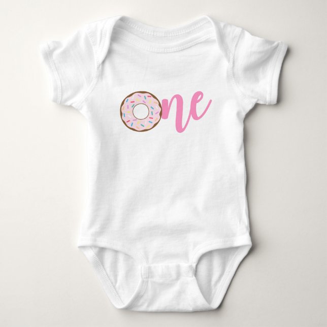 Body T-Shirt d'anniversaire de Donut Sweet One Donut T- (Devant)