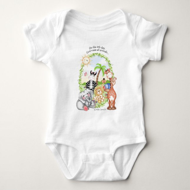 Body T-shirt de bébé de BaZooples (Devant)