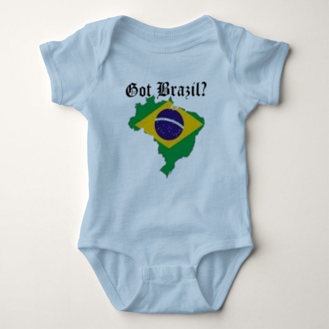 Body T-shirt de bébé de Brazillian (passé le Brésil) (Devant)