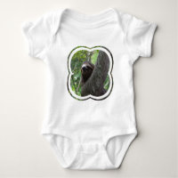 T-shirt de bébé de paresse botté avec la pointe du