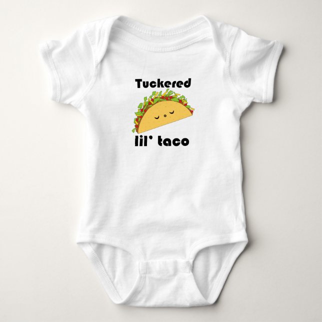 Body T-shirt de bébé de taco de Tuckered Lil' (Devant)
