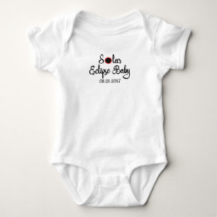 Body T-shirt de combinaison de bébé d'éclipse solair