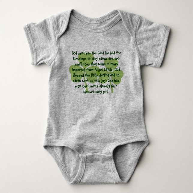 Body T-shirt de la bénédiction irlandaise (Devant)