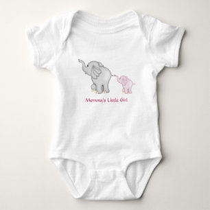 Body T-shirt de la petite fille de maman Eléphant