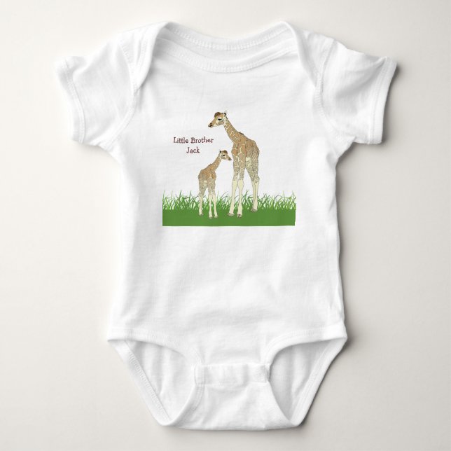 Body T-shirt de la petite fille Giraffes (Devant)