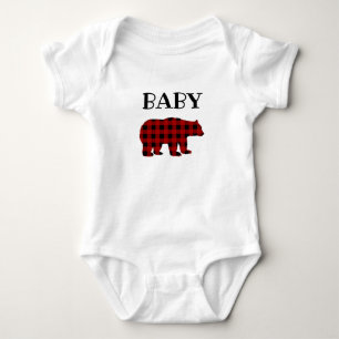 Body T-shirt de l'ours de bambou plaid de Buffalo