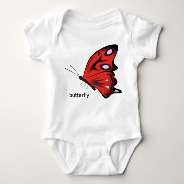Body T-shirt de prime de papillon (Devant)