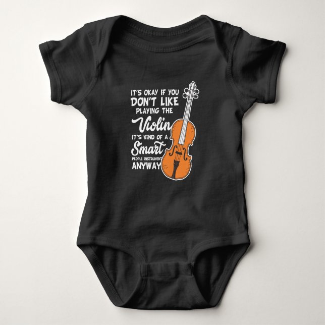 Body T-shirt de violon - jeu futé drôle de violon de (Devant)