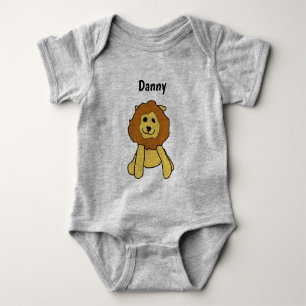 Body T-Shirt - Dessin animé Lion avec nom
