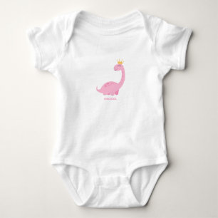 Body T-shirt Dinosaur Girl Rose Illustrated Baby