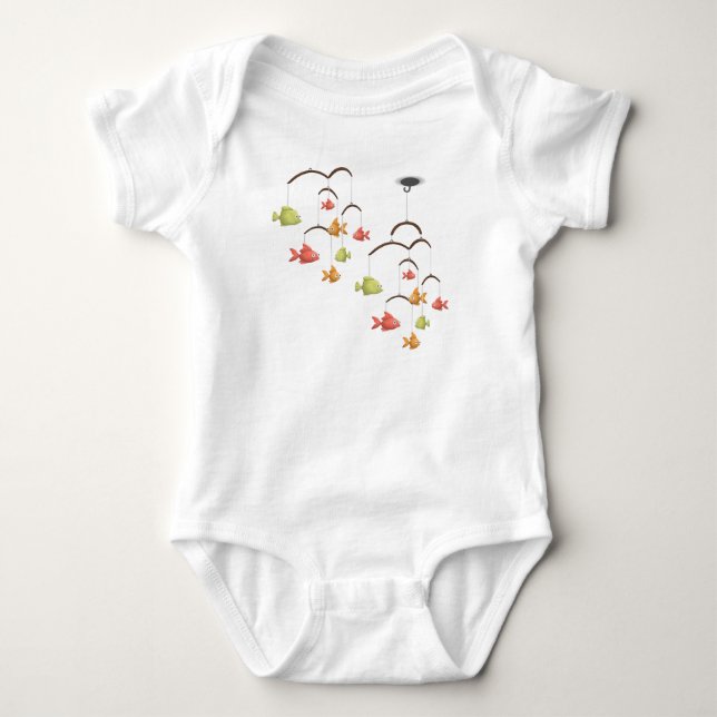 Body T-shirt enfant jouet de cintre petit poisson (Devant)