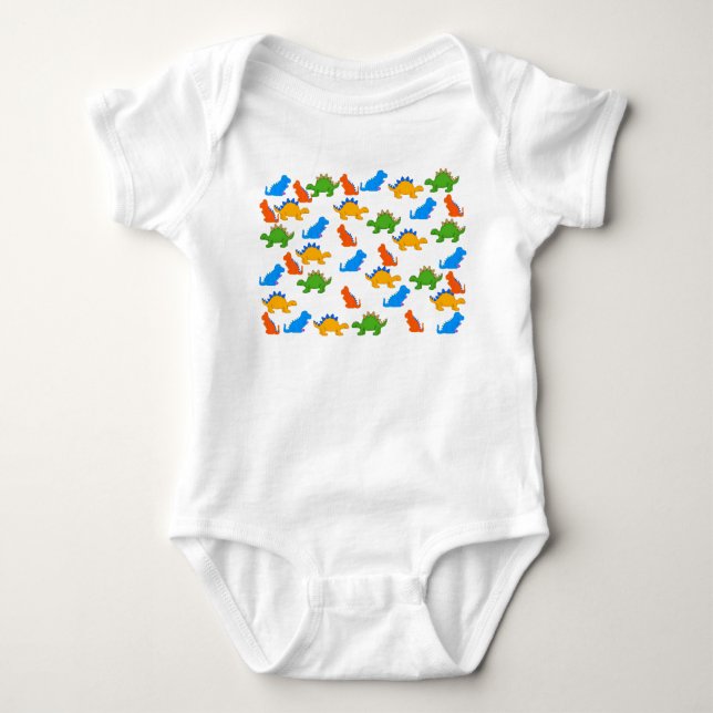 Body T-Shirt Enfants Garçons Dinosaur Collage (Devant)