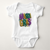 T-shirt femme scintillant Mardi Gras Gras, violet