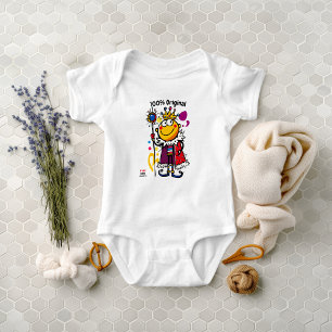Body T-shirt Fun et Coloré Emoji Roi pour Tout-Petit 