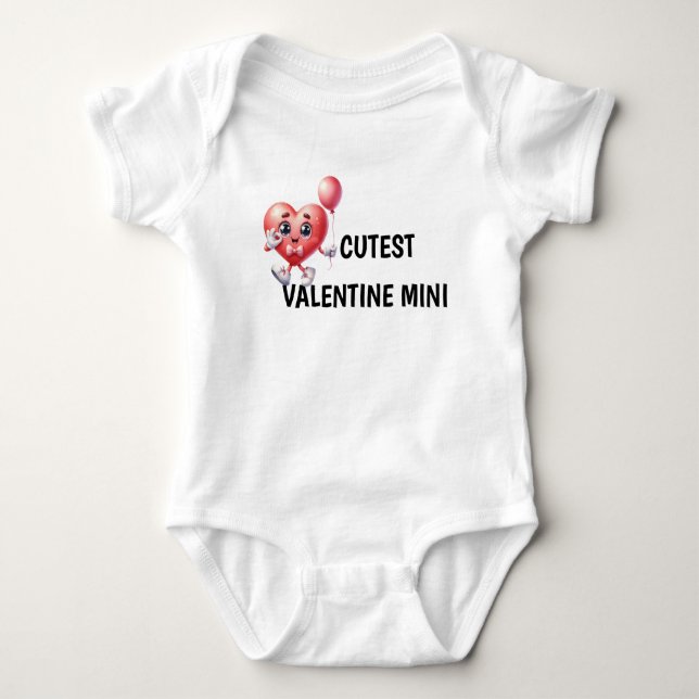 Body T-shirt garçon pour la Saint-Valentin (Devant)