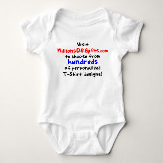Body T-shirt infantile fait sur commande de plante