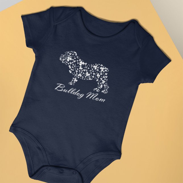 Body T-shirt Jour de la Saint Patrick pour maman Bulldo (Créateur téléchargé)