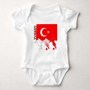 Body T-shirt léger de la Turquie du football