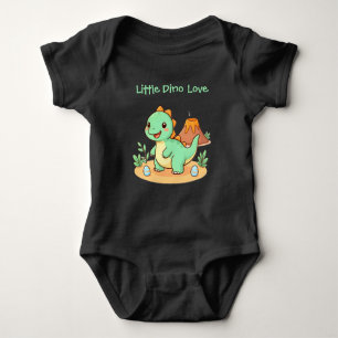 Body T-shirt mignon et confortable en coton avec un din