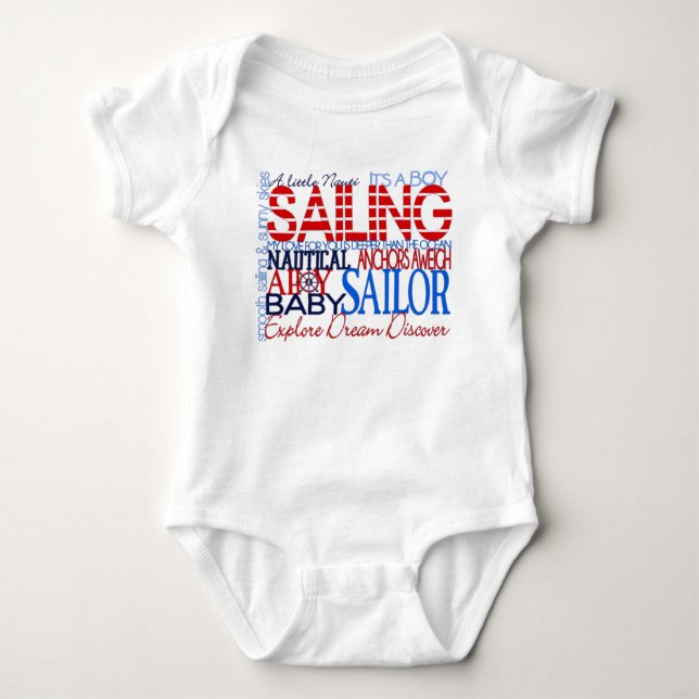 Body T-shirt Nautical Baby Boy (Devant)