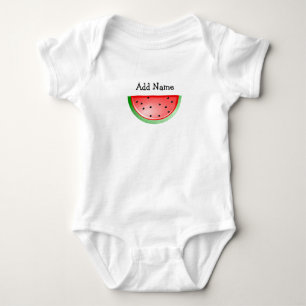 Body T-shirt nommé personnalisé de bébé de pastèque