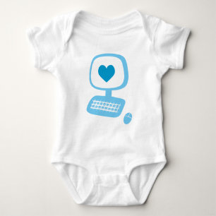 Body T-shirt nourrissant du coeur de l'ordinateur