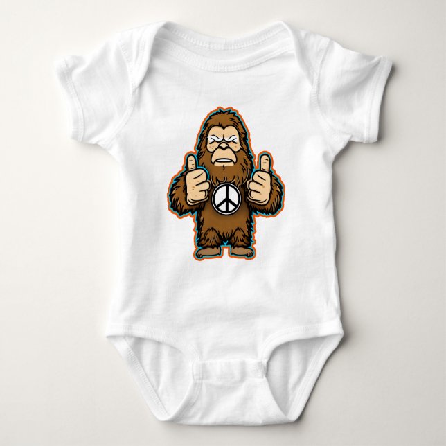 Body T-shirt Peace Sasquatch (Devant)