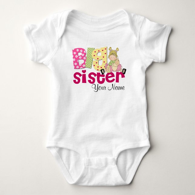 Body T-shirt personnalisé pour la poupée Big Soeur (Devant)