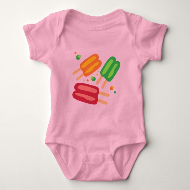Body T-Shirt pour bébé de glaces (Devant)