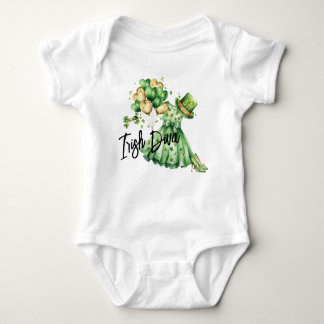 Body T-shirt pour bébé Diva irlandaise Saint-Patrick