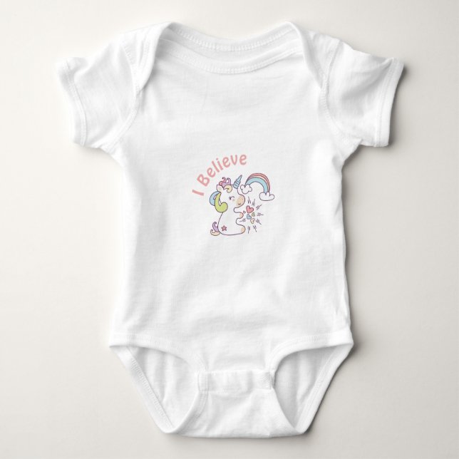 Body T-shirt Rainbow Magic Unicorn (Devant)