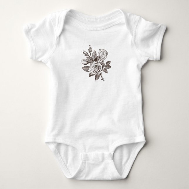 Body T-shirt Rose antique (Devant)