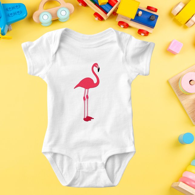 Body T-shirt rose Flamingo (Pink Flamingo T-Shirt Baby Bodysuit)