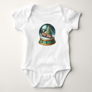 Body T-Shirt-T-shirt de Noël pour enfants Train de Noël