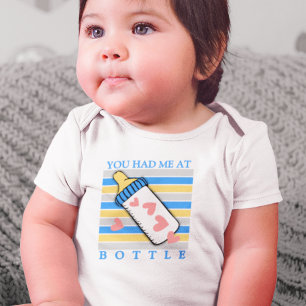 Body T-shirt 'Tu m'as eu à la bouteille'