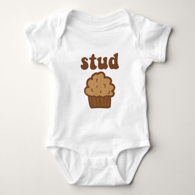Body T-shirt Valentines Muffin Stud (Devant)